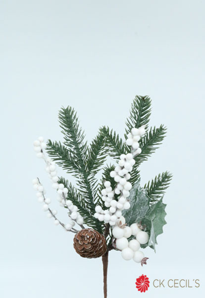 PICK BERRY PINA 33 CM. GR/ WHITE