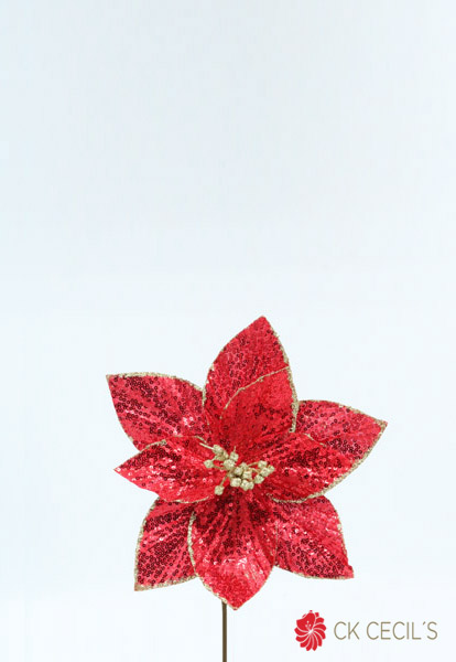 POINSETIA PICK 23 X 20 CM RED