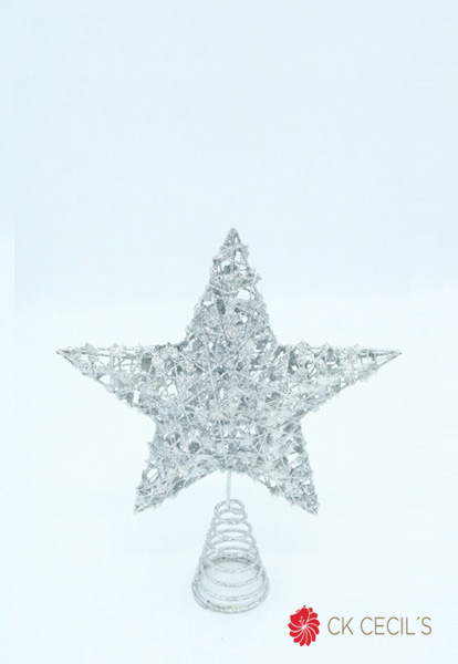 PUNTAL ESTRELLA 20 CM. SILVER