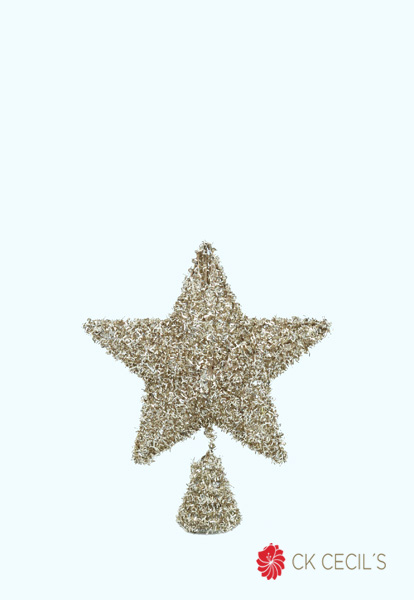 PUNTAL ESTRELLA 20 CM. CHAMPAGNE