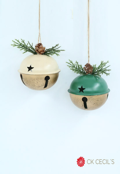 CASCABEL X 2 X 8 CM. CREAM GREEN
