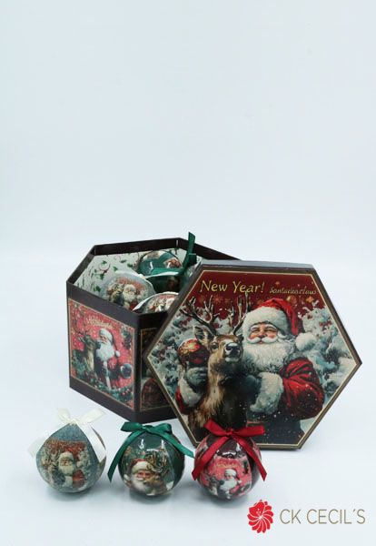 CAJAS BOLAS REGALO X7.5CMX14PC SHINY FROSTY