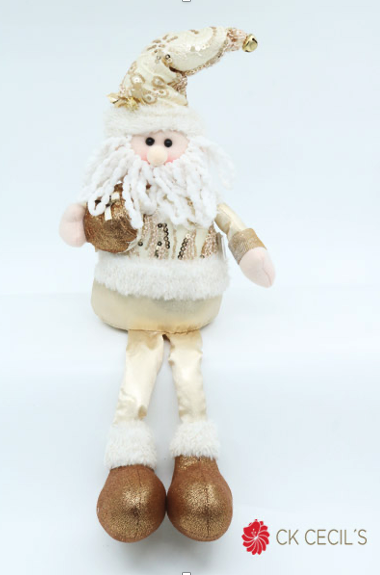 SANTA SENTADO 60 CM GOLD