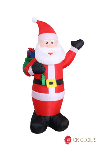 SANTA PARADO INFLABLE C/LUZ 1.2M AS PHOTO