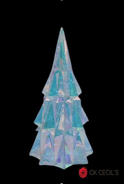 ARBOL PVC CON LUZ 28 X 61 CM. IRIDESCENT