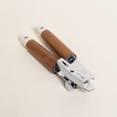 ABRELATAS CON MANGO DE MADERA DE ACACIA