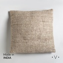 ALMOHADÓN CUADRADO DE ALGODON Y LINO KODRA NATURAL 60X60 CM VASSA HOME