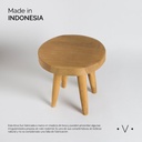 BANCO REDONDO LAOS 30X32 CM VASSA HOME