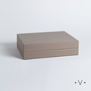 CAJA DE TE 12 DIVISIONES NAGPUR 32,5X25 CM VASSA HOME