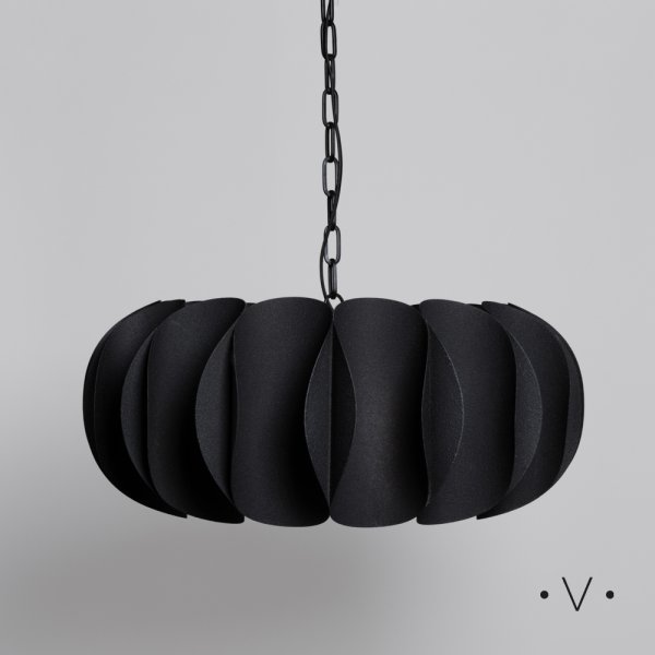 [4114669] LÁMPARA COLGANTE MUTTON BLACK 27X61 CM VASSA HOME