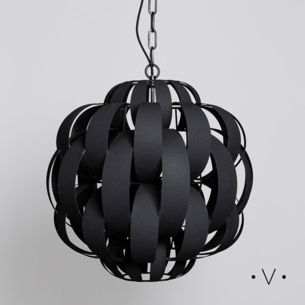 [4114676] LÁMPARA COLGANTE MUTTON BLACK 53X50 CM VASSA HOME