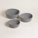 SET X 3 ORGANIZADORES REDONDOS BAKRI LIGHT 6,5X18,5 CM / 8X20,5 CM / 9X24,5 CM