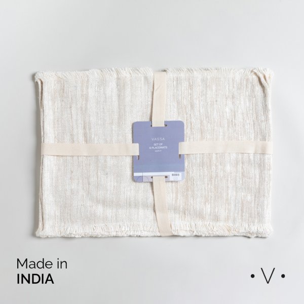 [4114487] SET X 6 INDIVIDUALES RECTANGULARES 33X48 CM VASSA HOME