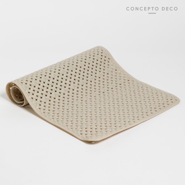 ANTIDESLIZANTE TEJIDO RECT BEIGE 70X37CM