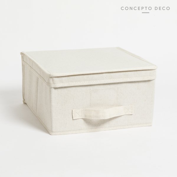 ORGANIZADOR PLACARD BOX S 30X30X16CM CRUDO