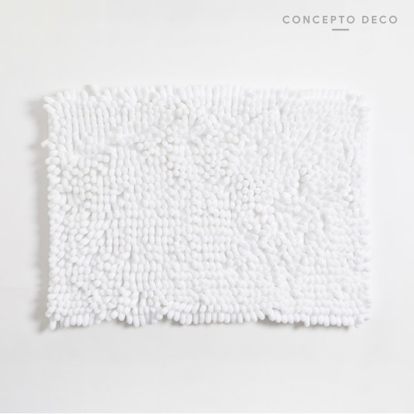 ALFOMBRA SHAGGY RECTAN BLANCO 40X60CM