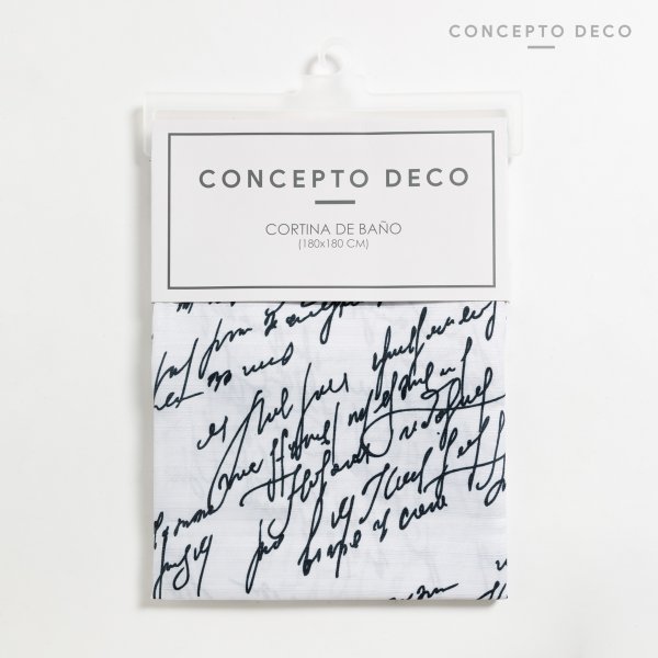CORTINA TELA CURSIVA 180X180