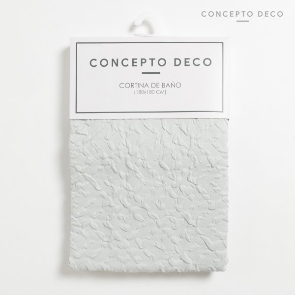 CORTINA MEMORIA LAGRIMADA 180X180 GRIS