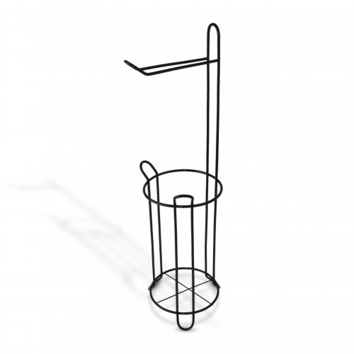 PORTA PAPEL HIGIÉN NEGRO 16 X 62 CM