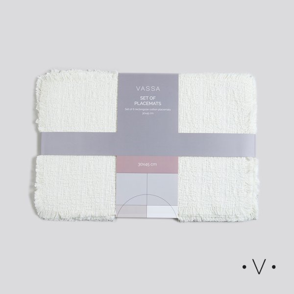 [4114806] SET X 6 INDIVIDUALES 30X45 CM VASSA HOME