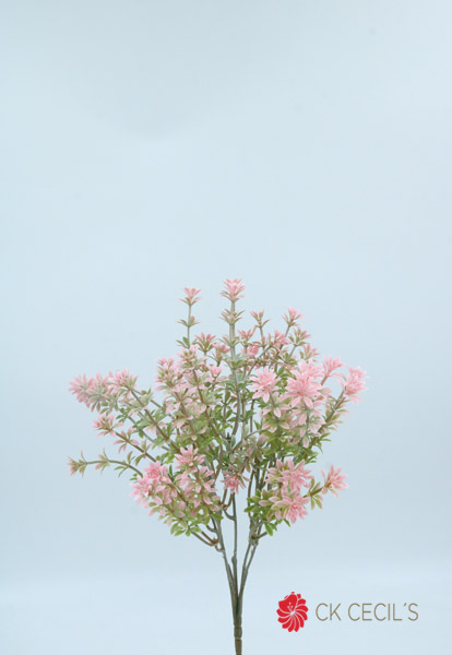 STAR FLOWERS BUSH X 5 X 30CM PINK