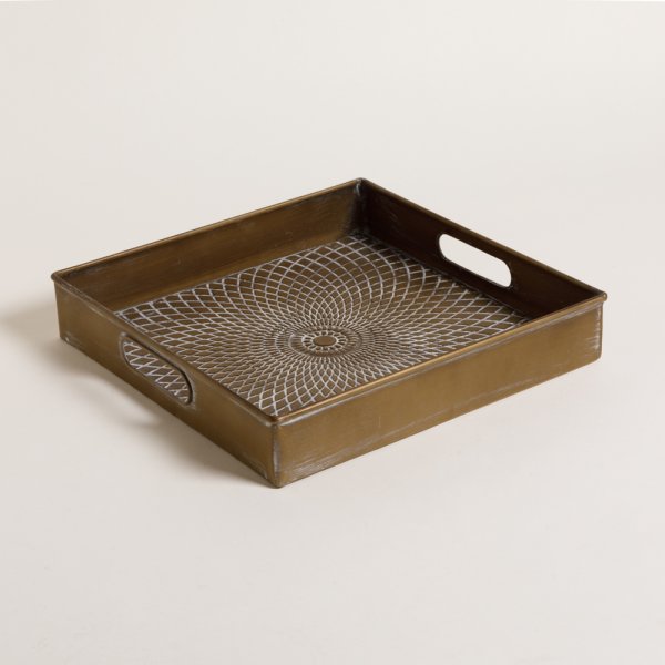 BANDEJA CUADRADA HURGADA 32 CM