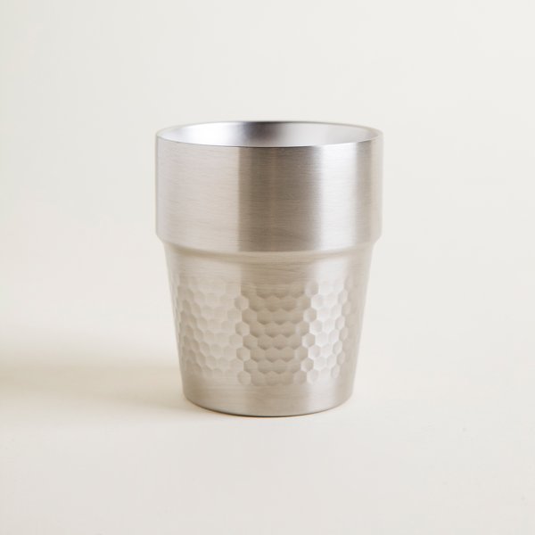 [4111379] VASO TÉRMICO DOBLE PARED MARTILLÉ CON BORDE 310 ML