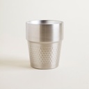 VASO TÉRMICO DOBLE PARED MARTILLÉ CON BORDE 310 ML