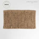 ALFOMBRA INDIA BUCLE CHICO BEIGE CLARO 50X80CM