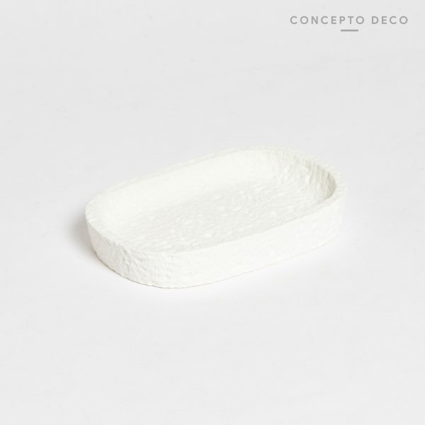 [1651172] JABONERA CEMENTO ROCA BLANCO 9,5X6,5CM