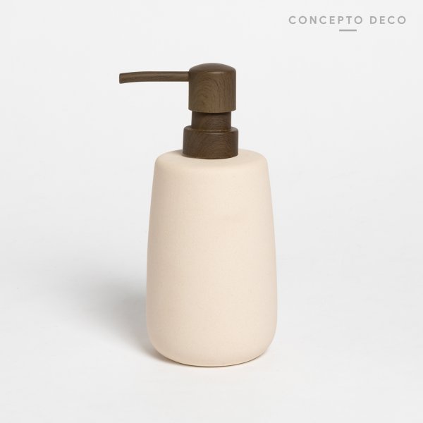 DISPENSER CERÁMICA CEMENTO 18X6CM