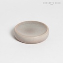 JABONERA CERÁMICA CRAQUELADA BLANCO 10X10CM