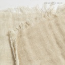 MANTA SOFÁ INDIA ODISHA LINO GRIS CLARO 130X170CM