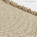 MANTA DE SOFÁ INDIA GOA CRUDO Y BEIGE 140X180CM