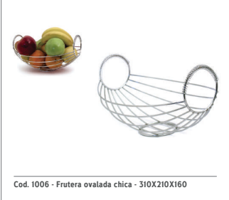 FRUTERA OVAL CHICA 31 X 21 X 16 CM