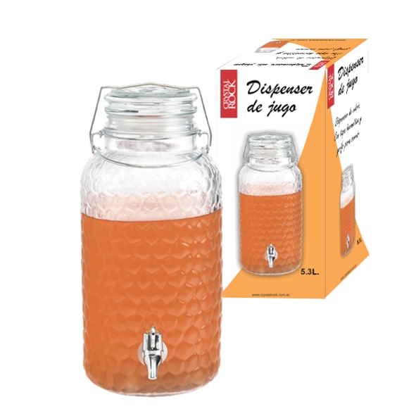 DISPENSER JUGO VIUDRIO 5360 ML