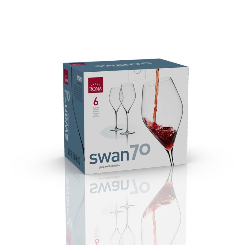 COPAS BORDEAUX 700 ML RONA SWAN X6