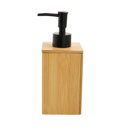 BAMBOO CUADRADO DISPENSER BOMBA NEGRA