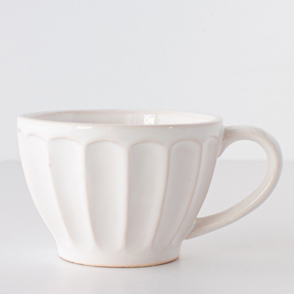 TAZA VAINILLA BLANCO CERAMICA 300CC