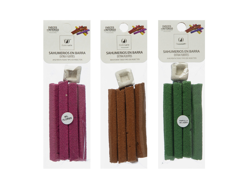 [19364] SAHUMERIOS EN BARRA EXTRA FUERTES ROSAS ILUMINARTE