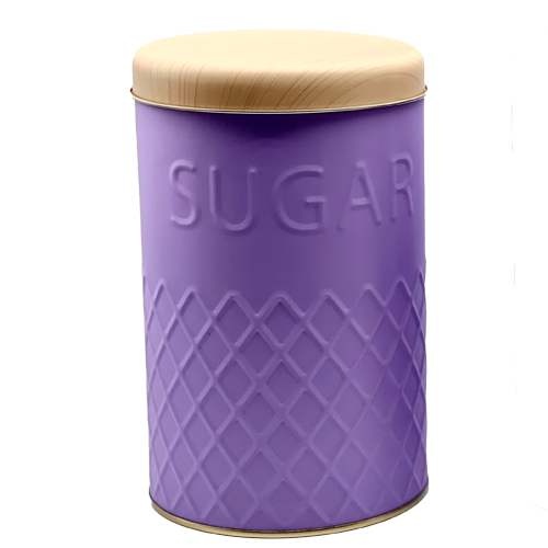 LATA CIRCULAR SUGAR CON RELIEVE LILA