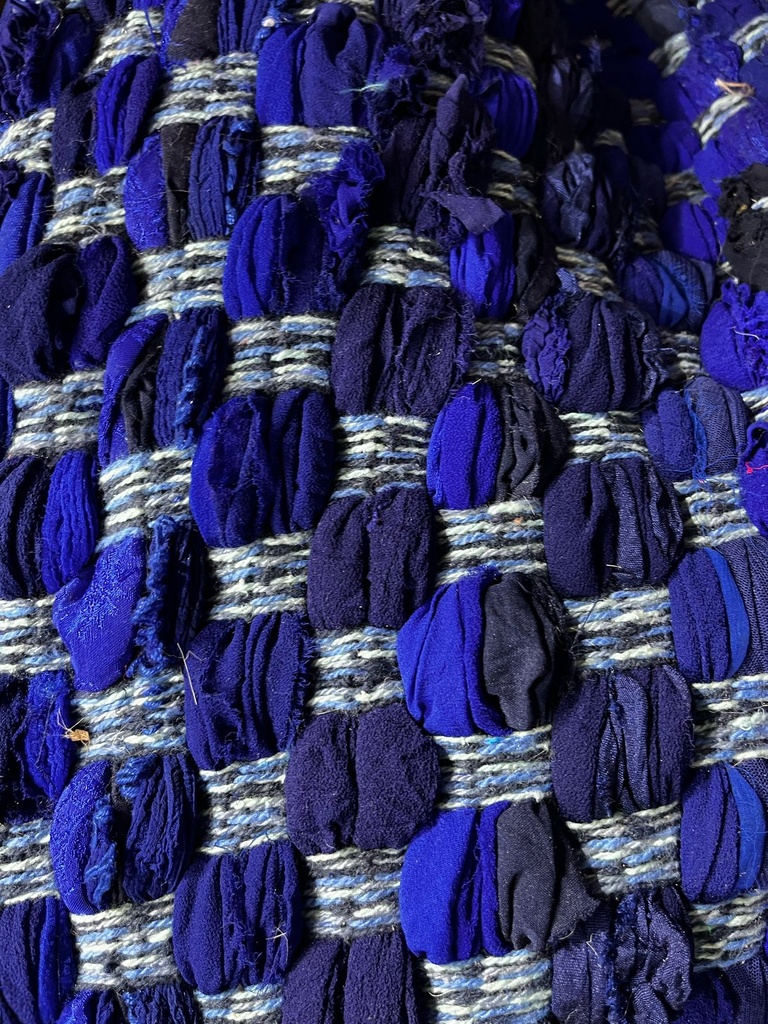 ALFOMBRA ALGODÓN 120 X 180 AZUL