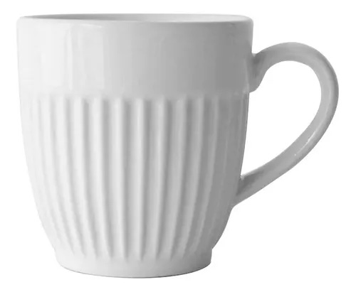 MUG CANELA 350CC BLANCO CERAMICA