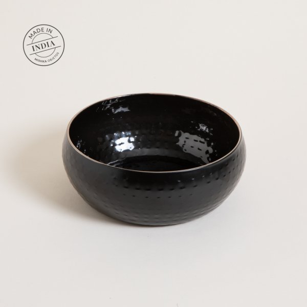 BOWL DE ACERO INOX BLACK KIRAN 20X9 CM