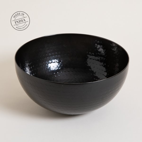 BOWL DE ACERO INOX BLACK KIRAN 30X14 CM