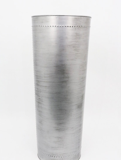 MACETERO 30 X 76 CM. SILVER ANTIQUE