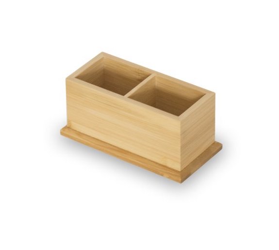 ORGANIZADOR OFICINA BAMBOO 2 DIV 16X7X7,5 CM