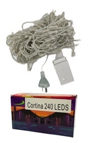 CORTINA LED 240 LUCES 3 X 2 M CALIDA 220V