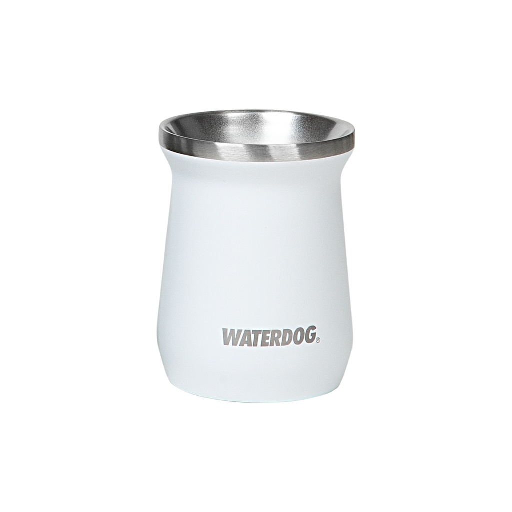 MATE ZOILO 240 CC WATERDOG BLANCO ACERO INOX