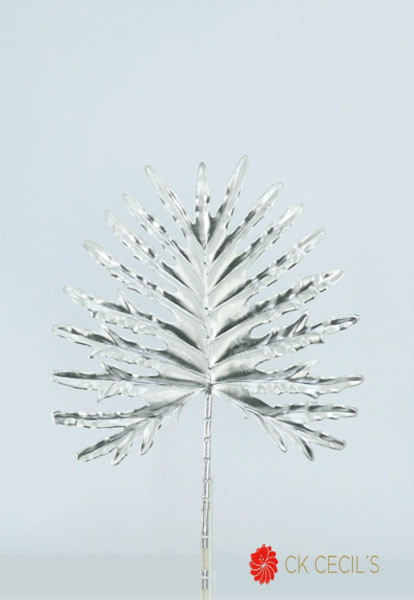 PALM SPRAY 56 CM. SILVER